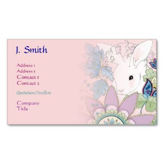 Pink Bunny Business/Profile Cards Business Cards