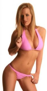 Bella Beachwear Women's Brazilian Bikini Bottom and Sliding Halter Top [Model 529] Fashion Bikini Sets