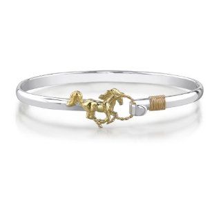 Sterling Silver Horse Bangle Jewelry