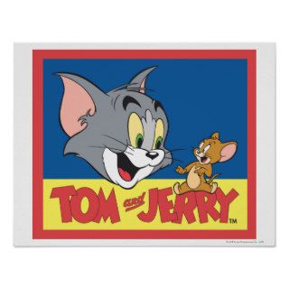 Tom And Jerry Logo Flat Print