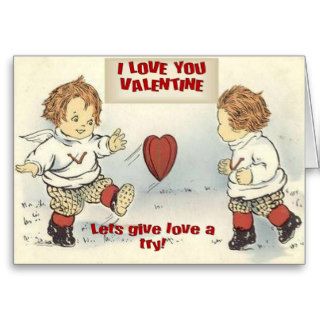 Lets Give Love A Try Greeting Card