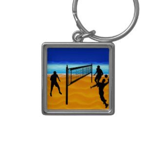 Beach Volleyball Keychains