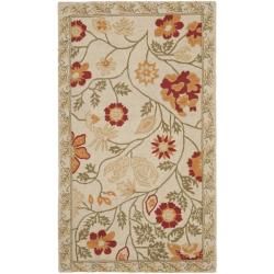 Hand hooked Eden Ivory Wool Rug (1'8 x 2'6) Safavieh Accent Rugs