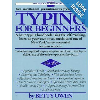 Typing for Beginners (The Practical Handbook Series) Betty Owen Books