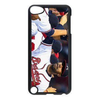 NFL Atlanta Braves Custom Case for iPod Touch 5, VICustom iTouch 5 Protective Cover(Black&White)   Retail Packaging Cell Phones & Accessories