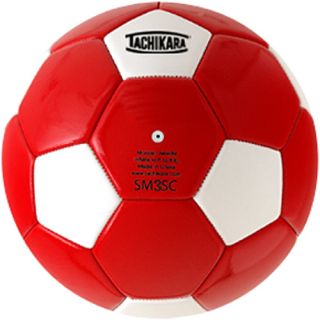 Tachikara SM3SC Recreational Soccer Ball   Size 3, Scarlet/white (SM3SC.SCW)