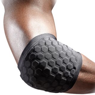McDavid Hex Impact Knee/Elbow Pad   Size Large, Black (6515R B L)