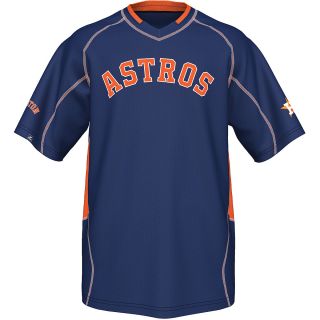 MAJESTIC ATHLETIC Mens Houston Astros Fast Action V Neck T Shirt   Size