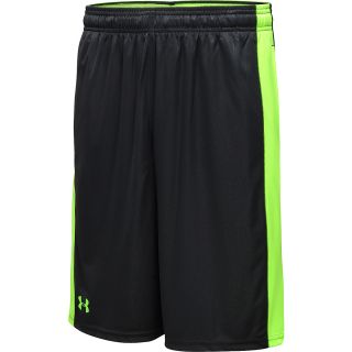 UNDER ARMOUR Mens Micro Printed 10 Training Shorts   Size Small, Black/hyper