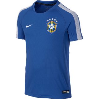 NIKE Boys Brasil Squad Short Sleeve Soccer Training Top   Size Medium,