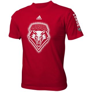 adidas Youth New Mexico Lobos Sideline Elude Short Sleeve T Shirt   Size Large