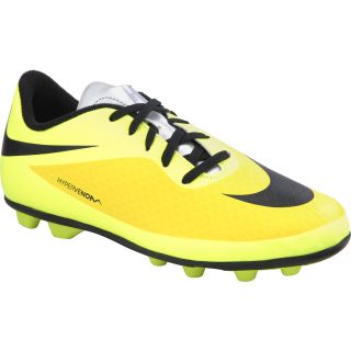 NIKE Boys Jr. Hypervenom Phade FG R Low Soccer Cleats   Size 1.5, Yellow/black