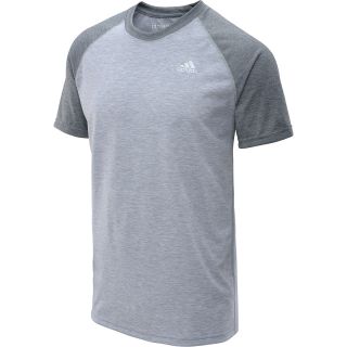 adidas Mens Ultimate Raglan Short Sleeve T Shirt   Size Medium, Md.grey
