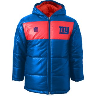 NFL Team Apparel Youth New York Giants Stadium Bubble Jacket   Size Medium,