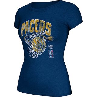 adidas Womens Indiana Pacers Nice Shot Too Short Sleeve T Shirt   Size Medium,