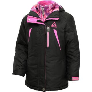 GERRY Girls Emma 4 in 1 System Jacket   Size XS/Extra Small, Black/pink