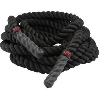 SPRI Conditioning Rope with Handles   Size 40, Black