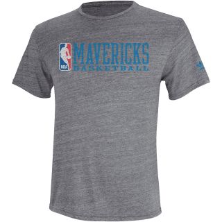 adidas Mens Dallas Mavericks Original Tri Blend Practice Shot Short Sleeve T 