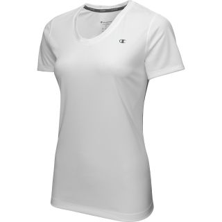 CHAMPION Womens Vapor PowerTrain Short Sleeve T Shirt   Size Medium, White