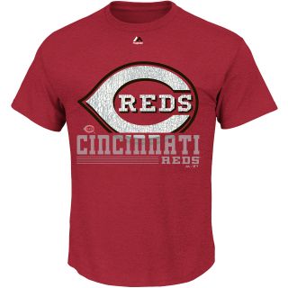 MAJESTIC ATHLETIC Mens Cincinnati Reds 6th Inning Short Sleeve T Shirt   Size