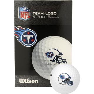 WILSON Tennessee Titans Golf Balls   6 Pack, White
