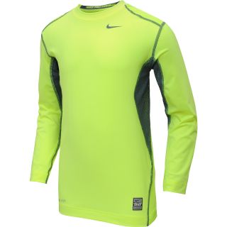 NIKE Boys Pro Combat Hypercool 2.0 Fitted Long Sleeve T Shirt   Size Xl,