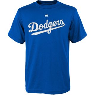 MAJESTIC ATHLETIC Youth Los Angeles Dodgers Yasiel Puig Player Name And Number