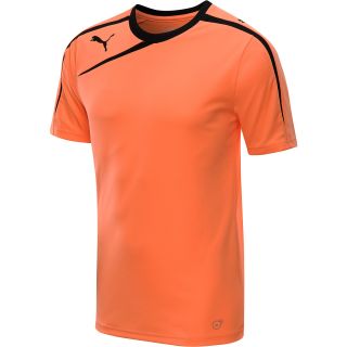 PUMA Mens Spirit Short Sleeve T Shirt   Size Xl, Flourescent Orange