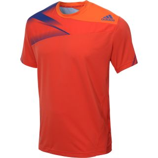 adidas Mens Adizero US Open Short Sleeve T Shirt   Size Large, Hi Res Red/ink