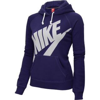 NIKE Womens Rally Pullover Hoodie   Size XS/Extra Small, Purple Dynasty/sail