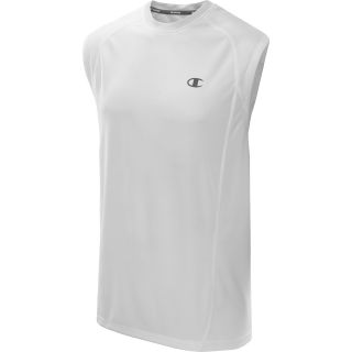CHAMPION Mens PowerTrain Muscle Sleeveless T Shirt   Size Medium, White