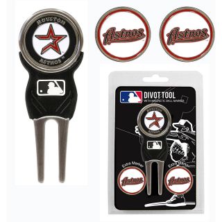 Team Golf MLB Houston Astros 3 Marker Signature Divot Tool Pack (637556960450)