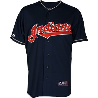 Majestic Athletic Cleveland Indians Blank Replica Alternate Navy Jersey   Size