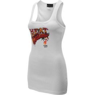 NEW ERA Womens Miami Heat Faded Camo Graphic Tank Top   Size Large, White
