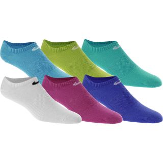NIKE Girls No Show Socks   6 Pack   Size Small, Assorted
