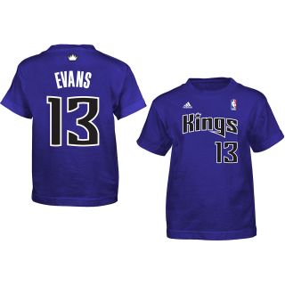 adidas Youth Sacramento Kings Tyreke Evans Game Time Name and Number T Shirt  