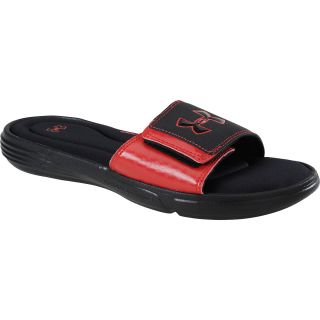 UNDER ARMOUR Mens Ignite III Slides   Size 12d, Black/red