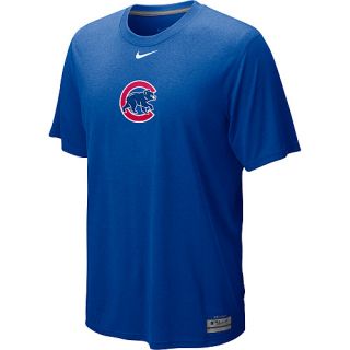 NIKE Mens Chicago Cubs AC Dri Fit Logo Legend Short Sleeve T Shirt   Size