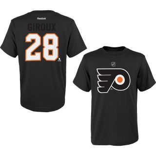 REEBOK Youth Philadelphia Flyers Claude Giroux Player Name And Number T Shirt  