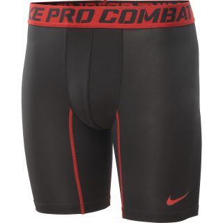 NIKE Mens 6 Pro Combat Core Compression 2.0 Shorts   Size Medium, Black/red