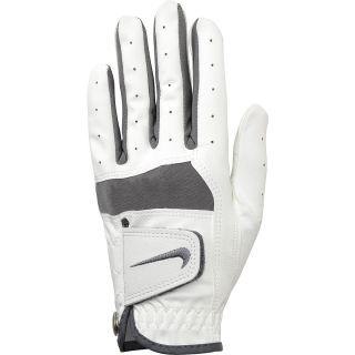 NIKE Junior Tech Remix Left Hand Golf Glove   Size Medium, White/grey