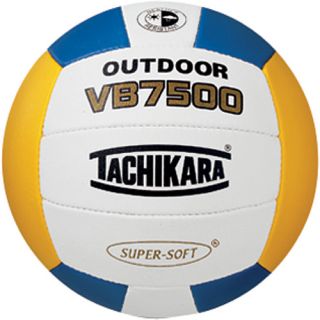 Tachikara VB7500 Outdoor Composite Leather Volleyball, Royal/gold/white (VB7500.