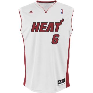 adidas Mens Miami Heat LeBron James Revolution 30 Home Replica Jersey   Size