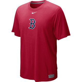 NIKE Mens Boston Red Sox AC Dri Fit Logo Legend Short Sleeve T Shirt   Size