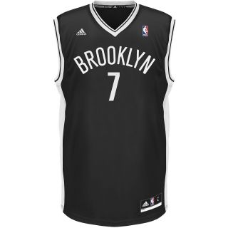 adidas Mens Brooklyn Nets Joe Johnson Replica Road Jersey   Size Large, Black