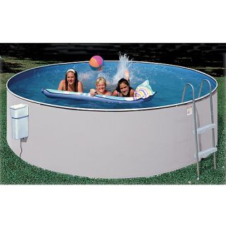 Heritage Pools Economy Complete Pool Package   Size x , White Frame/gray Wall