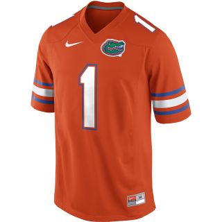 NIKE Mens Florida Gators #1 Orange College Football Game Replica Jersey   Size
