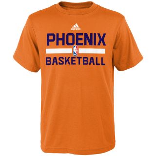 adidas Youth Phoenix Suns Practice Short Sleeve T Shirt   Size Small, Orange