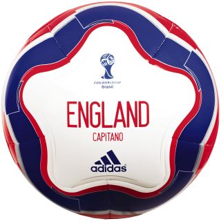 adidas Official 2014 England Capitano Soccer Ball, Blue/white