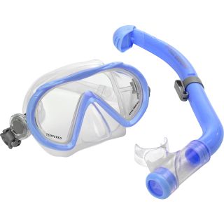 U.S. Youth Santa Cruz Snorkel and Mask Set, Blue